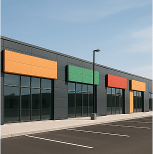 Une surface commerciale.